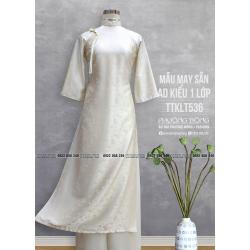 Áo Dài Phom Trẻ Gấm Lụa Phom Suông TTKLT536